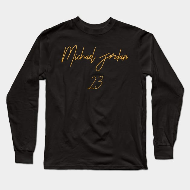 Michael Jordan 23 Long Sleeve T-Shirt by EmmaShirt
